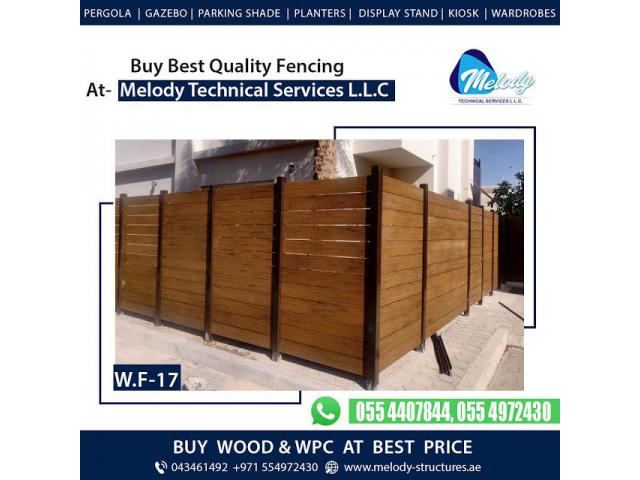 Picket Fence In Al Furjan | WPC Fence in Al Furjan | Wooden fence in Al Furjan