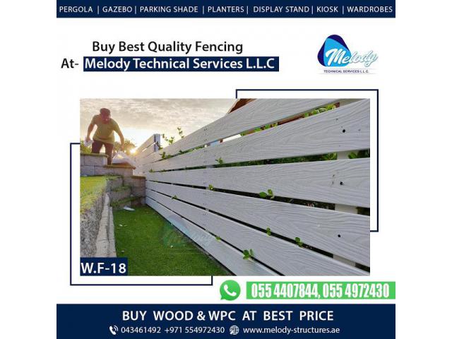 Picket Fence In Al Furjan | WPC Fence in Al Furjan | Wooden fence in Al Furjan