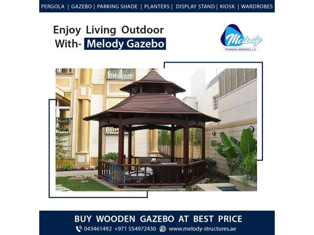 Garden Gazebo in Al Furjan | Gazebo Design in Dubai | Wooden Gazebo Suppliers