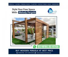 Pergola With Decking Dubai | Balcony Attached Pergola | Pergola Design in Dubai