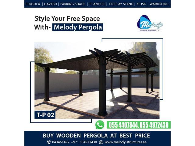 Pergola With Decking Dubai | Balcony Attached Pergola | Pergola Design in Dubai