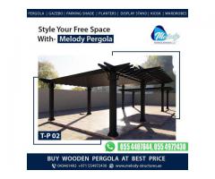 Pergola With Decking Dubai | Balcony Attached Pergola | Pergola Design in Dubai