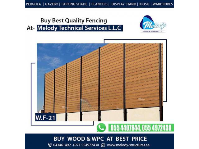 WPC Fence in Green Community | WPC Fence Design | WPC Fence Suppliers in Dubai