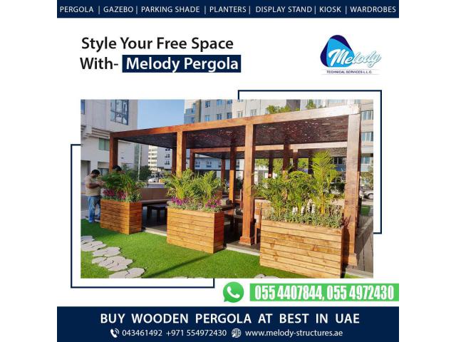 Pergola Suppliers in Abu Dhabi | Pergola For Abu Dhabi Restaurant  | Wooden Pergola