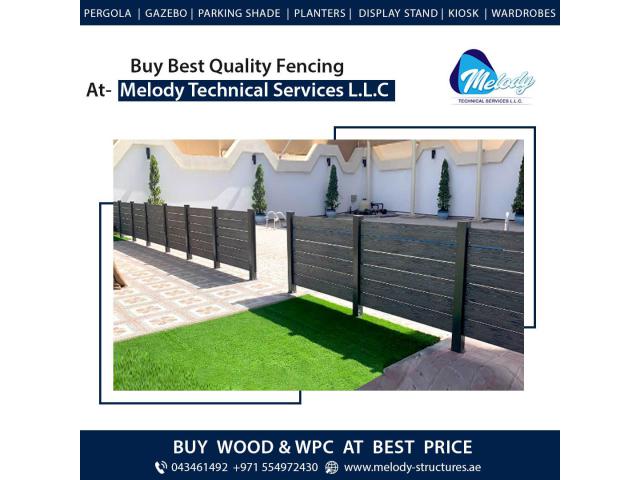 WPC Fence Suppliers in Dubai | WPC Privacy Fence Jumeirah | WPC Garden Fence in Dubai