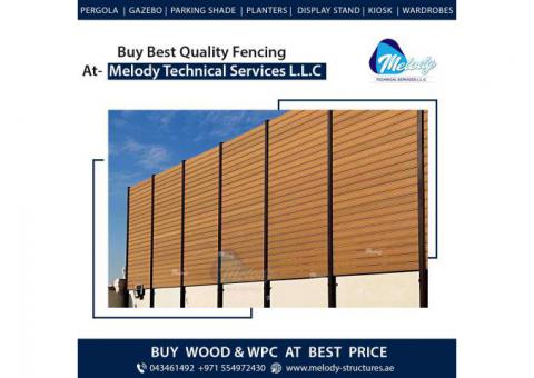 WPC Fence Suppliers in Dubai | WPC Privacy Fence in Al Barsha UAE | WPC Fence in Dubai