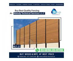 Wooden Fence Suppliers in Dubai | WPC Fence | Kids Play Fence in Dubai