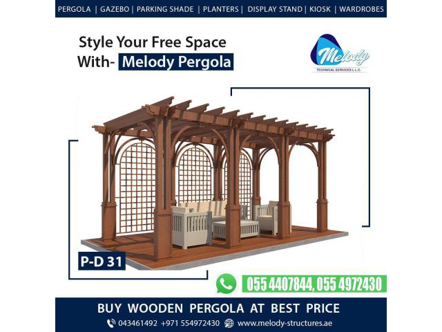 Free Stand Pergola | Self Stand Wooden pergola in Dubai | Pergola In UAE
