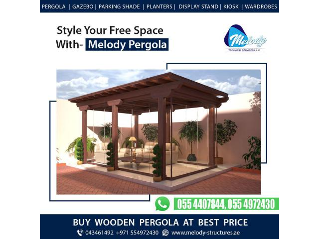 Pergola Green Community | Wooden Pergola | Pergola Suppliers in Dubai