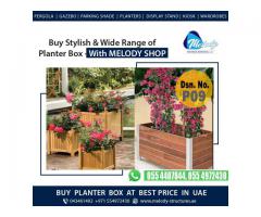Planter Box For Dubai Restaurant | Wooden Planter Box | Planter Box Suppliers in Dubai