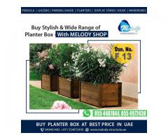 Planter Box For Dubai Restaurant | Wooden Planter Box | Planter Box Suppliers in Dubai