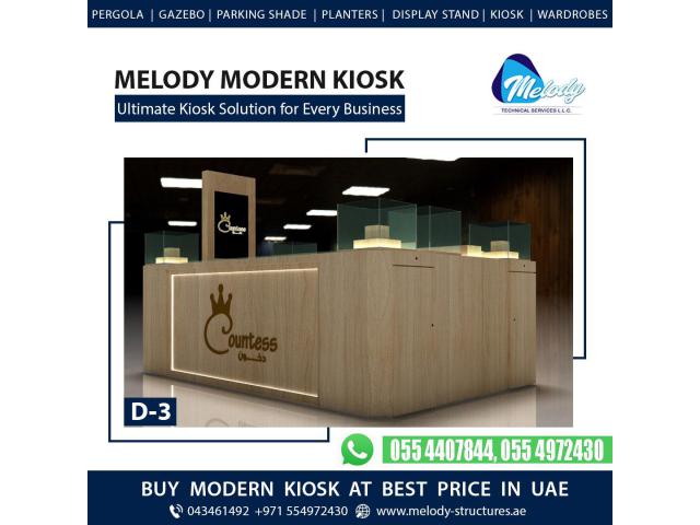Dubai Mall Kiosk | Wooden Kiosk Suppliers | Kiosk Design in Dubai