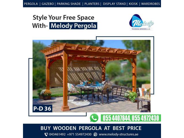 Shop Amazing Wooden Pergola At Lowest Price in Dubai | Pergola Design In UAE