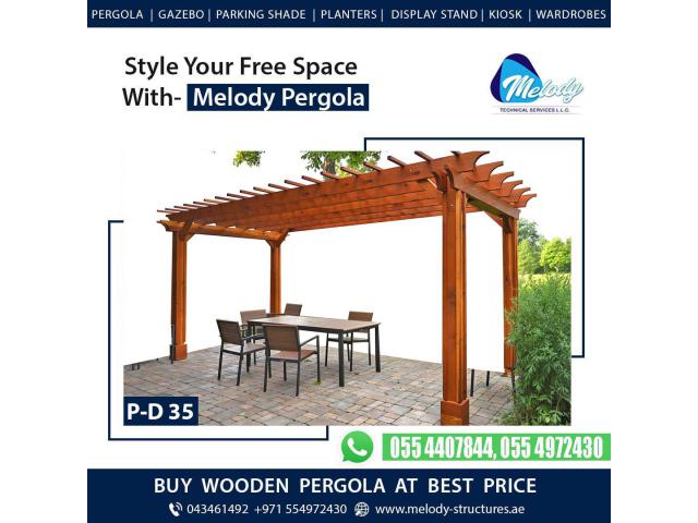 Pergola At Affordable Price in Dubai | Wooden Pergola Suppliers Company in UAE