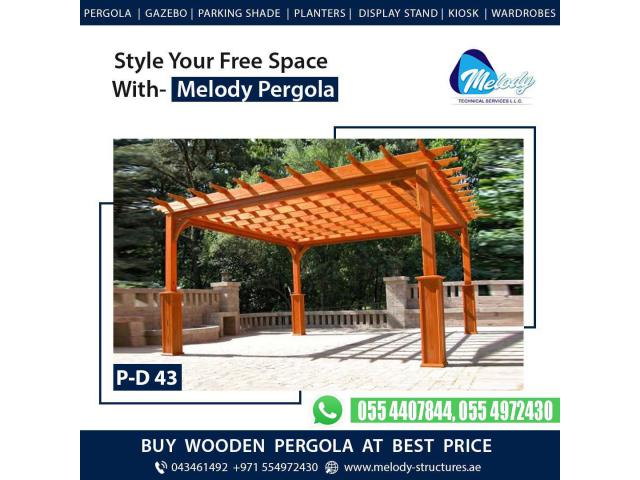 Pergola At Affordable Price in Dubai | Wooden Pergola Suppliers Company in UAE