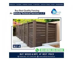Wooden Garden Fence | Fence Suppliers | WPC Fence in Dubai