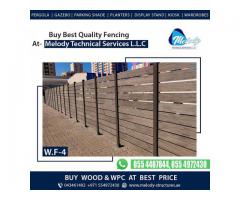 Dubai Villa Privacy Fence | Wooden Trellis | Slatted Fence Dubai
