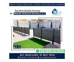 Dubai Villa Privacy Fence | Wooden Trellis | Slatted Fence Dubai