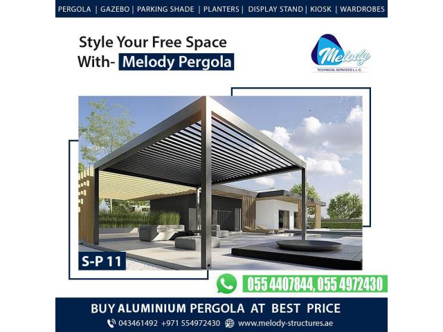 Aluminum Pergola Suppliers in Dubai | Aluminium Pergola Design in UAE