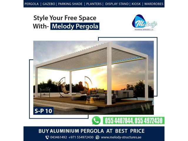 Aluminum Pergola Suppliers in Dubai | Aluminium Pergola Design in UAE