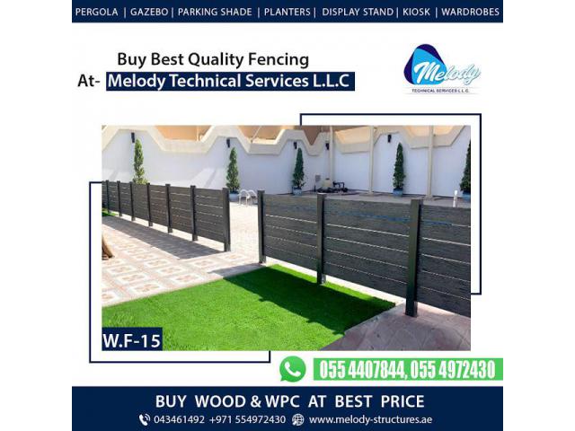 Picket Fence in Dubai | WPC Fence Suppliers in Dubai | Garden Fence in Dubai
