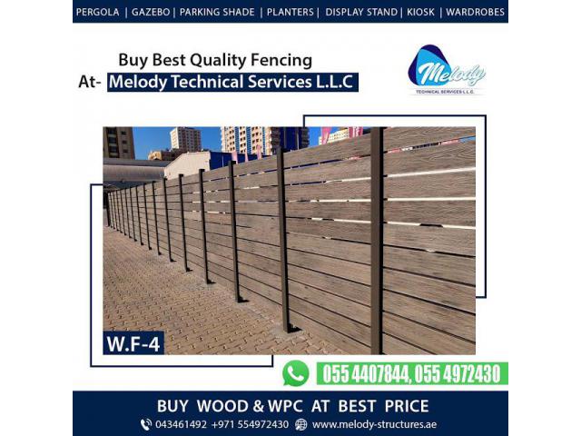 Wooden Fence | WPC Fence | Garden Fence in Dubai-Jumeirah, MBR City, Emirates Hills