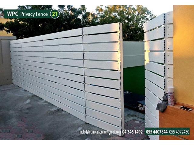 WPC Fence ( Wood Plastic Composite ) Supply and fixing in Dubai Abu Dhabi Sharjah UAE