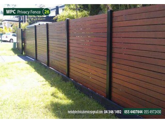 WPC Fence in Palm Jumeirah | WPC (Composite wood) Fence Supply with Fixing in UAE