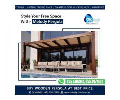 Swimming Pool Covered Pergola | Balcony Attaché Pergola | Garden Pergola Dubai, UAE
