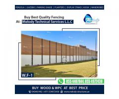 Privacy Fence | Wooden Fence | WPC Fence Dubai-Abu Dhabi-Sharjah