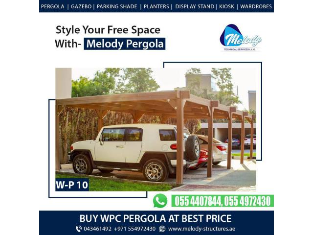 WPC Pergola For Car Parking | WPC Pergola Suppliers | WPC Pergola ii Dubai