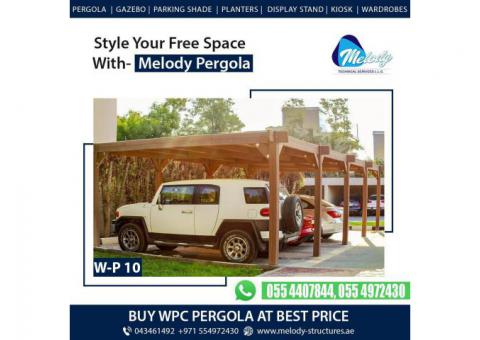 WPC Pergola For Car Parking | WPC Pergola Suppliers | WPC Pergola ii Dubai