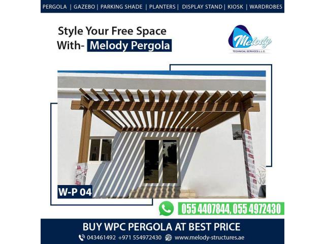 WPC Pergola For Car Parking | WPC Pergola Suppliers | WPC Pergola ii Dubai