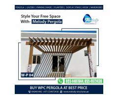 WPC Pergola For Car Parking | WPC Pergola Suppliers | WPC Pergola ii Dubai