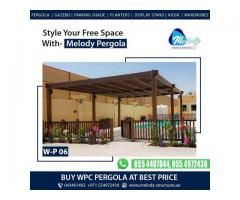 WPC Pergola For Car Parking | WPC Pergola Suppliers | WPC Pergola ii Dubai