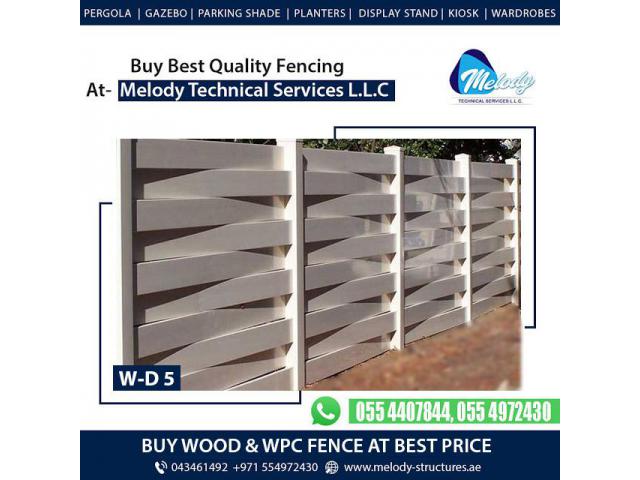 WPC Woven Fence Suppliers in Dubai | WPC Creative Fence supply and installation in UAE