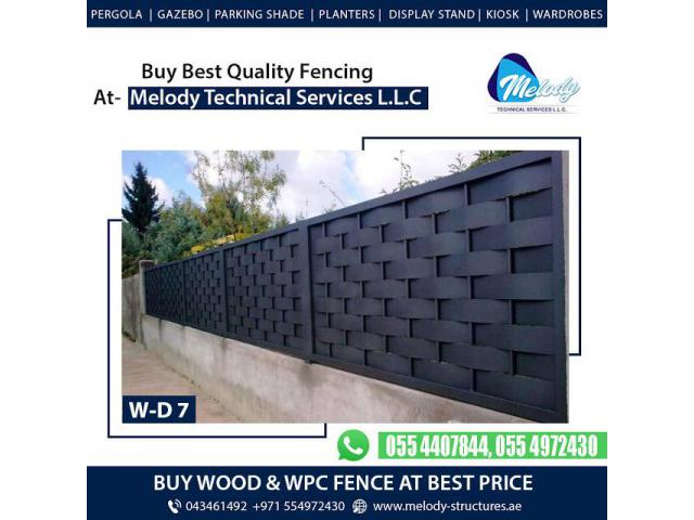 WPC Woven Fence Suppliers in Dubai | WPC Creative Fence supply and installation in UAE