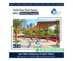 wooden pergola in Springs | WPC Pergola in Dubai | Aluminium Pergola Suppliers in Dubai