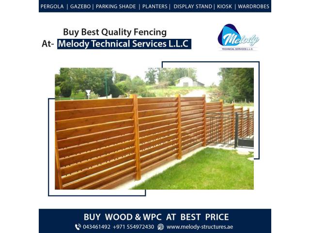 WPC Fence in Springs | WPC Woven Fence in Dubai | WPC Creative Fence Suppliers in Dubai UAE