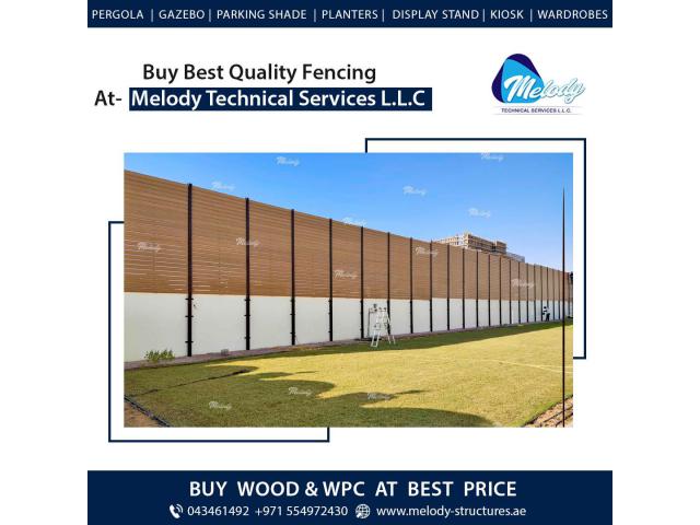 WPC Fence in Springs | WPC Woven Fence in Dubai | WPC Creative Fence Suppliers in Dubai UAE