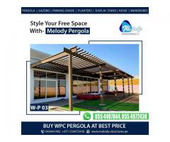 Wooden pergola suppliers in Dubai | WPC Pergola in Dubai | Aluminium Pergola manufacture in UAE