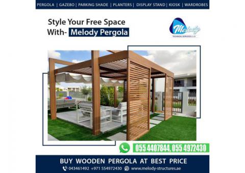 Pergola in Dubai Hills | Wooden Pergola | Pergola in Emirates Hills