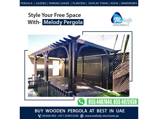 Pergola in Dubai Hills | Wooden Pergola | Pergola in Emirates Hills