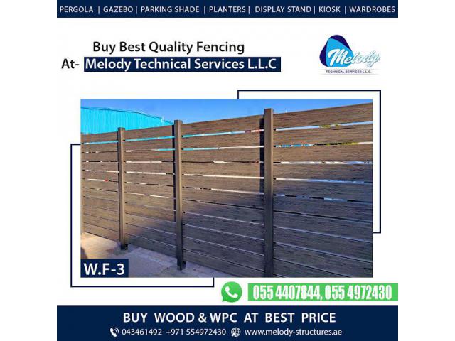 Shop Amazing Wooden & WPC Fence at Melody - Dubai