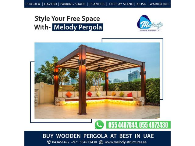 Wooden Pergola in UAE | Pergola in Abu Dhabi | Pergola Suppliers