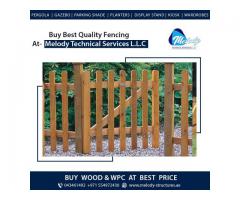 Kids Privacy Wooden Fence | Garden Fencing Dubai | WPC Fence