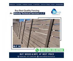 Kids Privacy Wooden Fence | Garden Fencing Dubai | WPC Fence