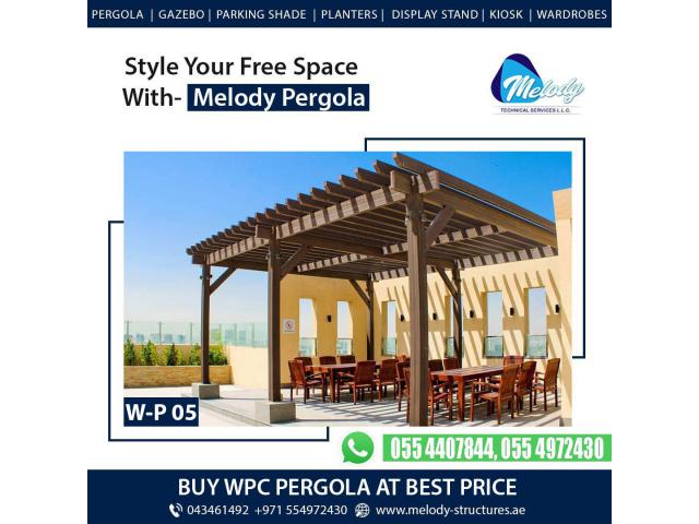 WPC Pergola Design in Dubai | WPC Pergola Price | WPC Pergola Suppliers in UAE