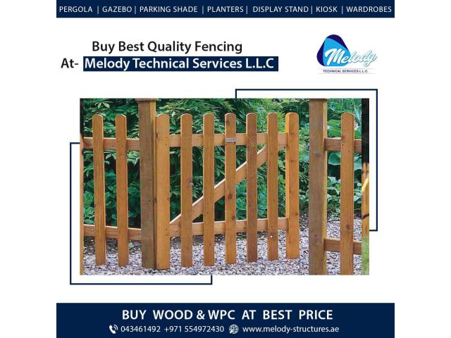 Wooden Picket Fence Dubai | Garden Fence Dubai | Privacy Fence in Dubai