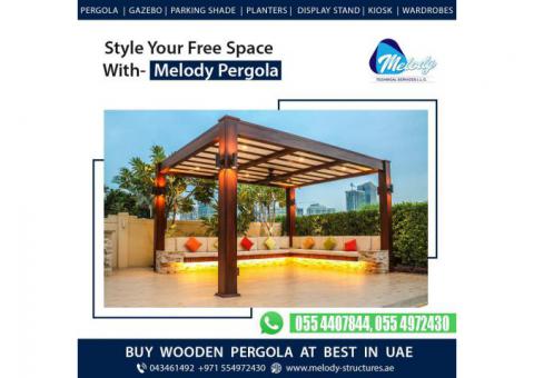Pergola Suppliers in Dubai | Wooden Pergola | Garden Pergola UAE